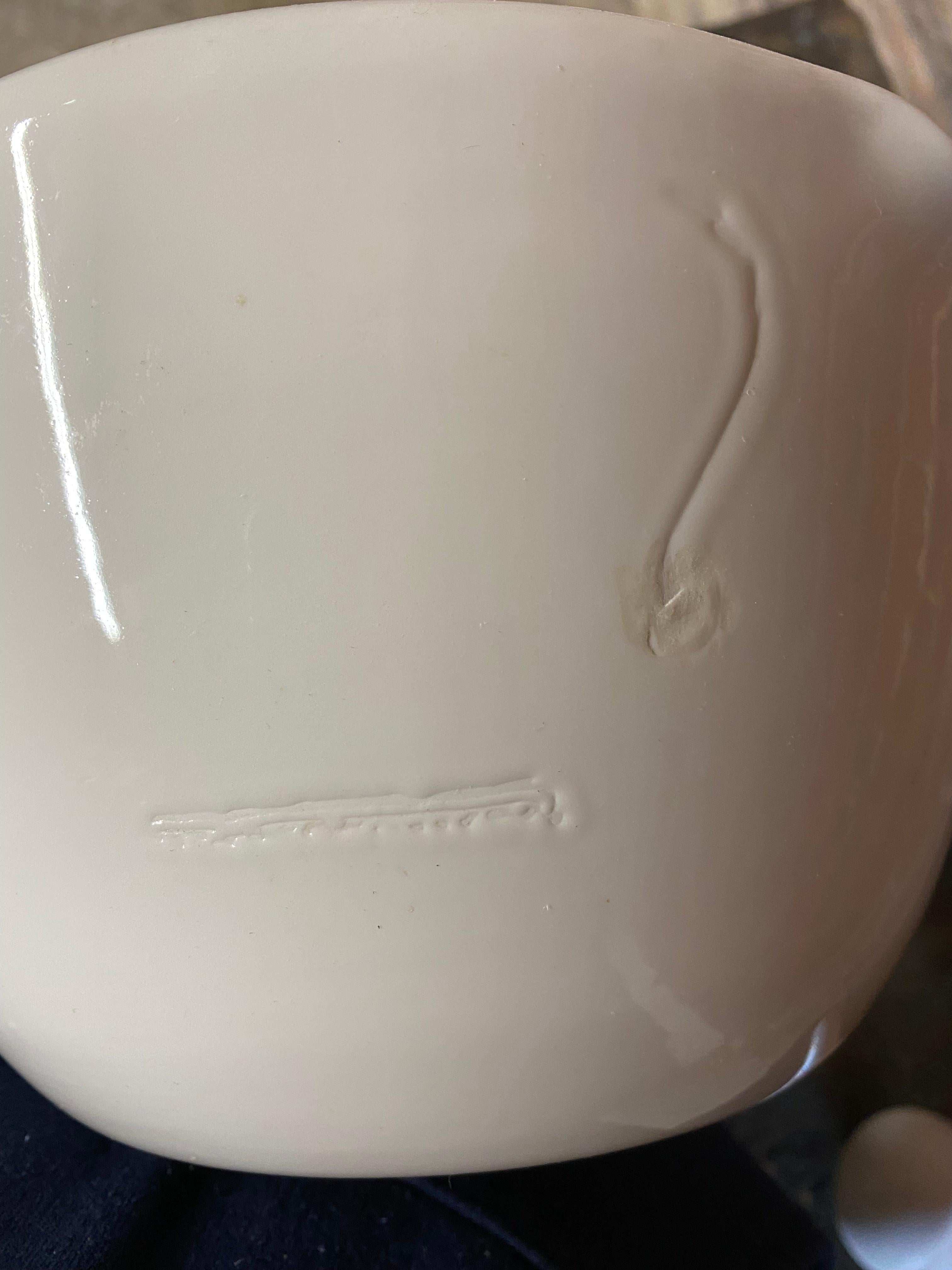 Large Prohibition Era Coors Porcelain Mortar and Pestle 5