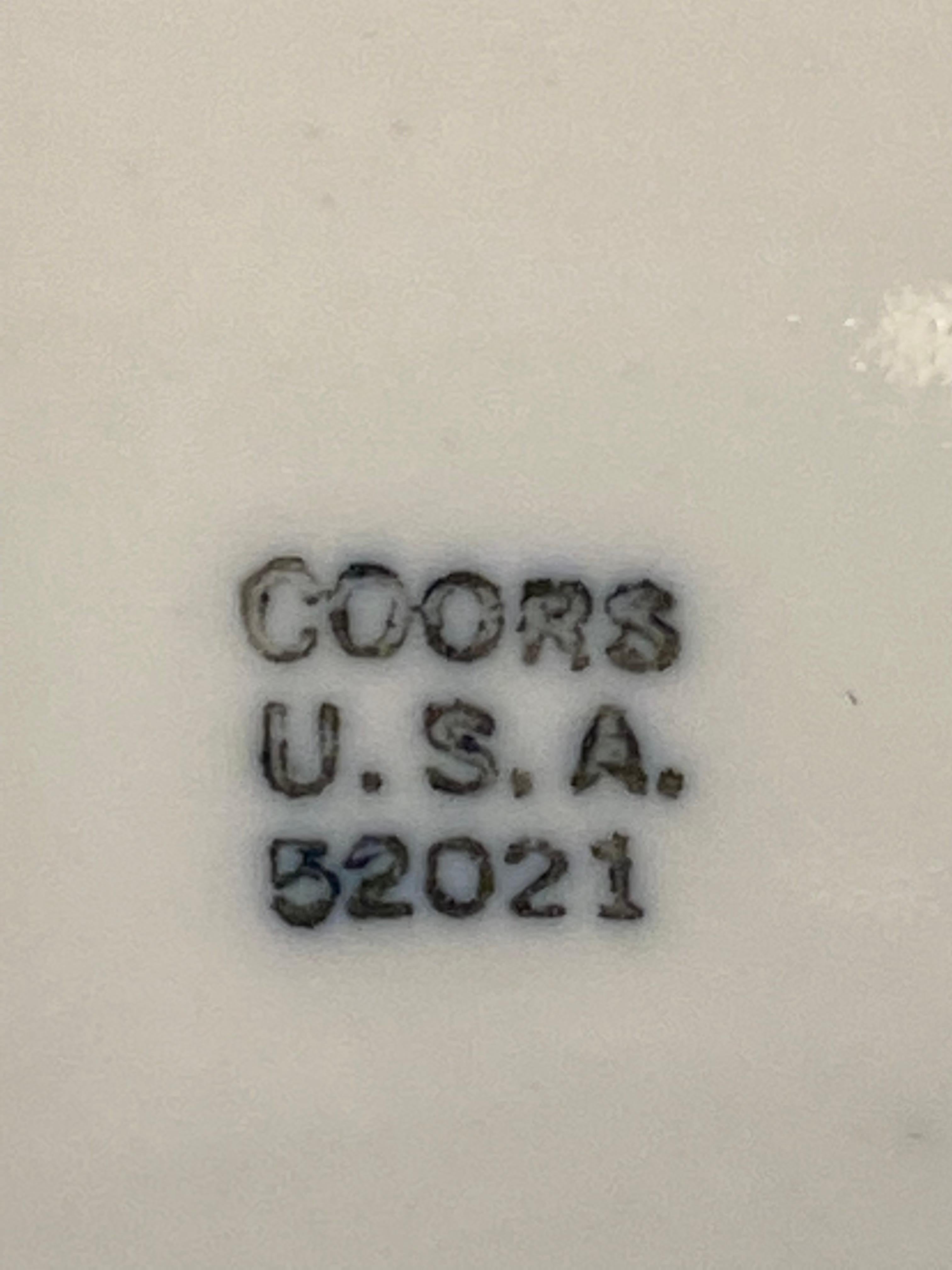 Large Prohibition Era Coors Porcelain Mortar and Pestle 6