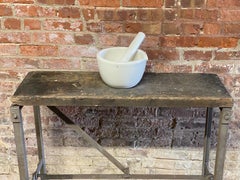 Large Prohibition Era Coors Porcelain Mortar and Pestle