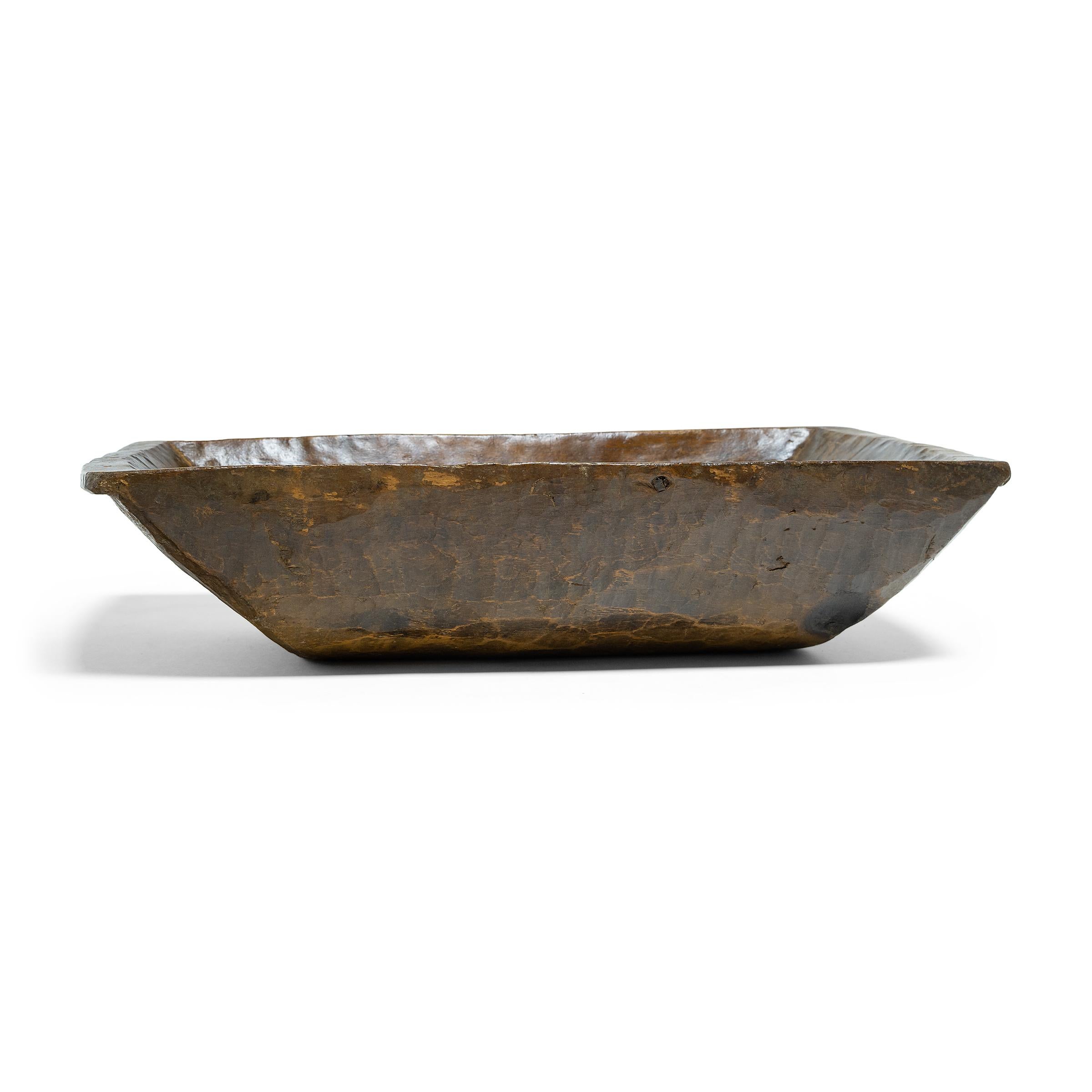 Rustic  Large Provincial Chinese Farm Tray, c. 1900