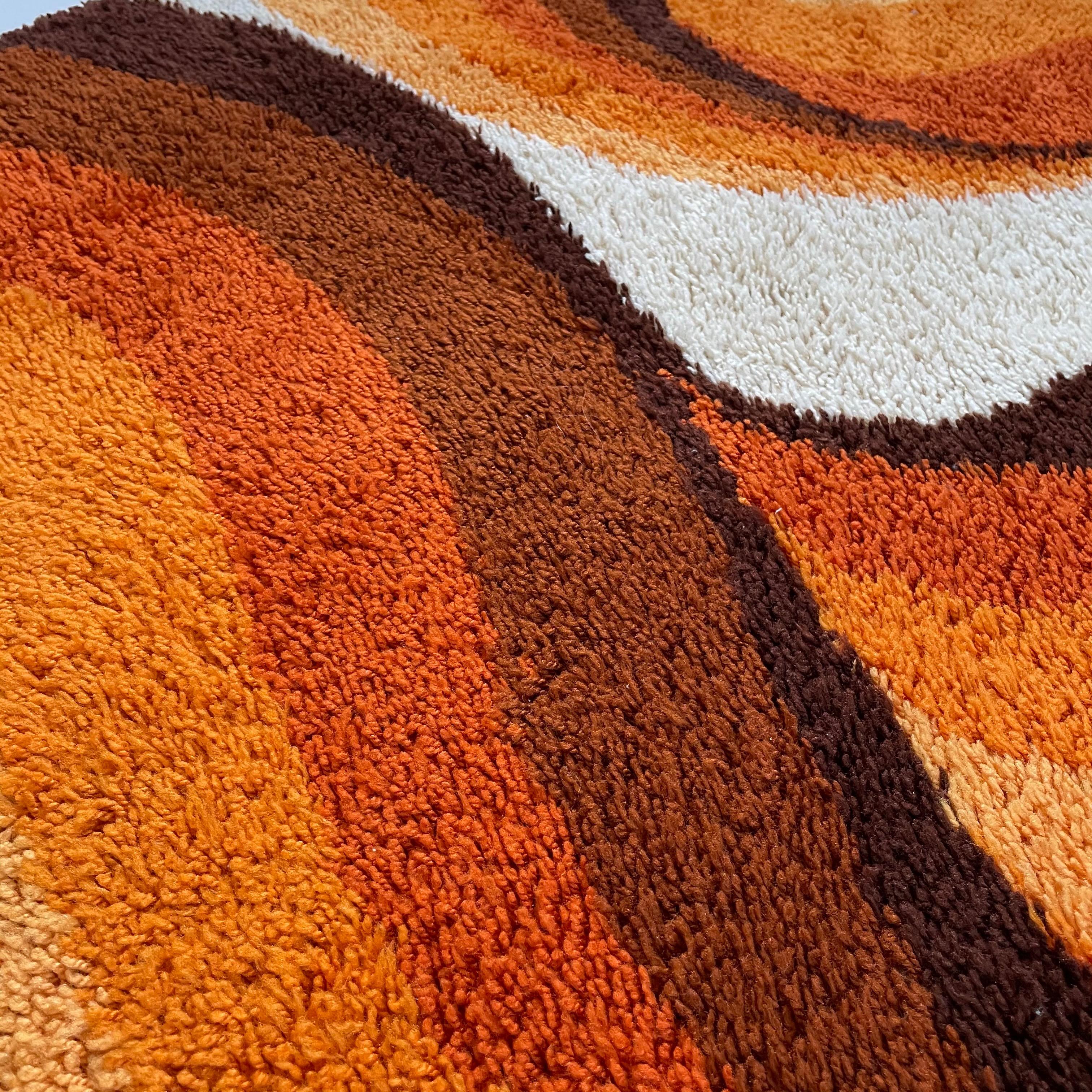 Mid-Century Modern Large Psychedelic 
