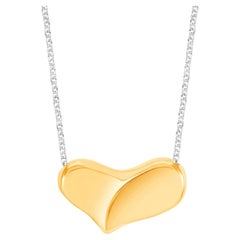 Pendentif cœur poignet en deux tons