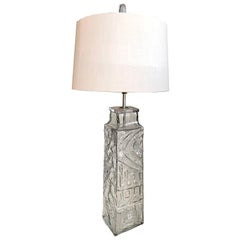 pukeberg lamp Large Pukeberg Glass Lamp