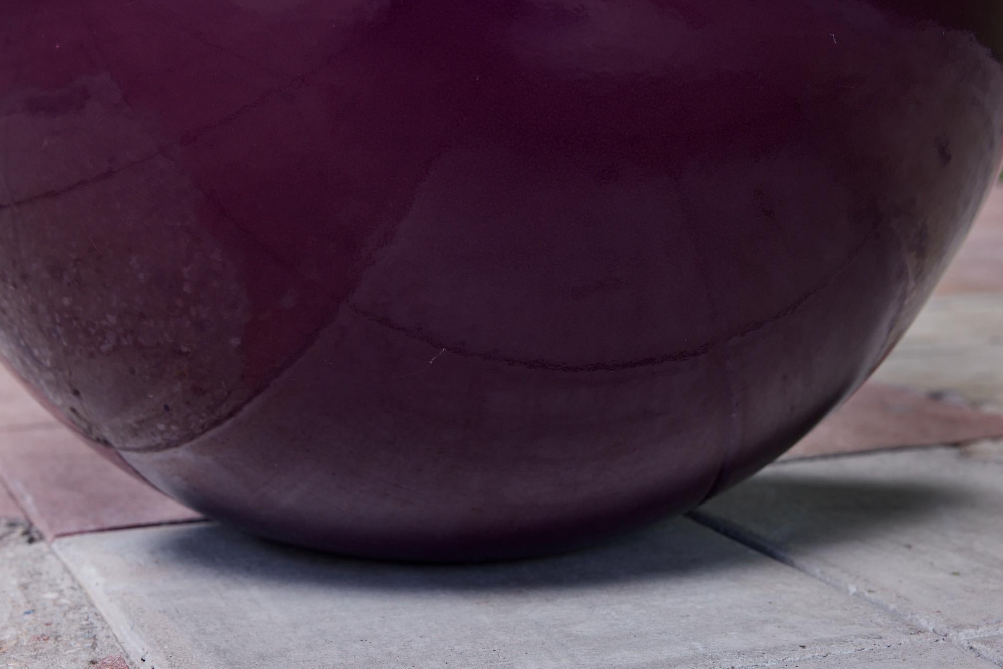 Großes lila Ei-Pflanzgefäß von Marilyn Kay Austin für Architectural Pottery im Angebot 4