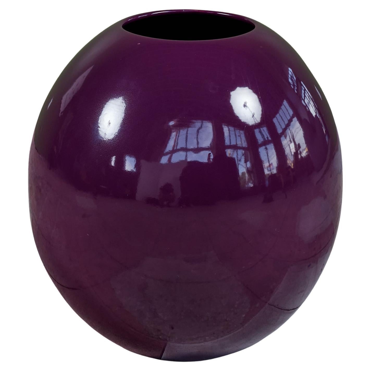 Large Purple Egg Planter by Marilyn Kay Austin for Architectural Pottery For Sale