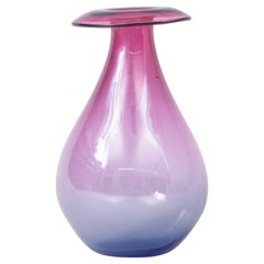 Large Purple & Pink Blown Glass Murano Vase, Italy, 1960's