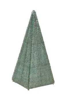 Large Pyramid Form Glass Lamp and Sculpture