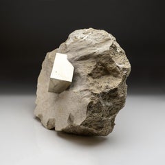 Large Pyrite on Matrix From Victoria Mine, Navajún, La Rioja, Spain