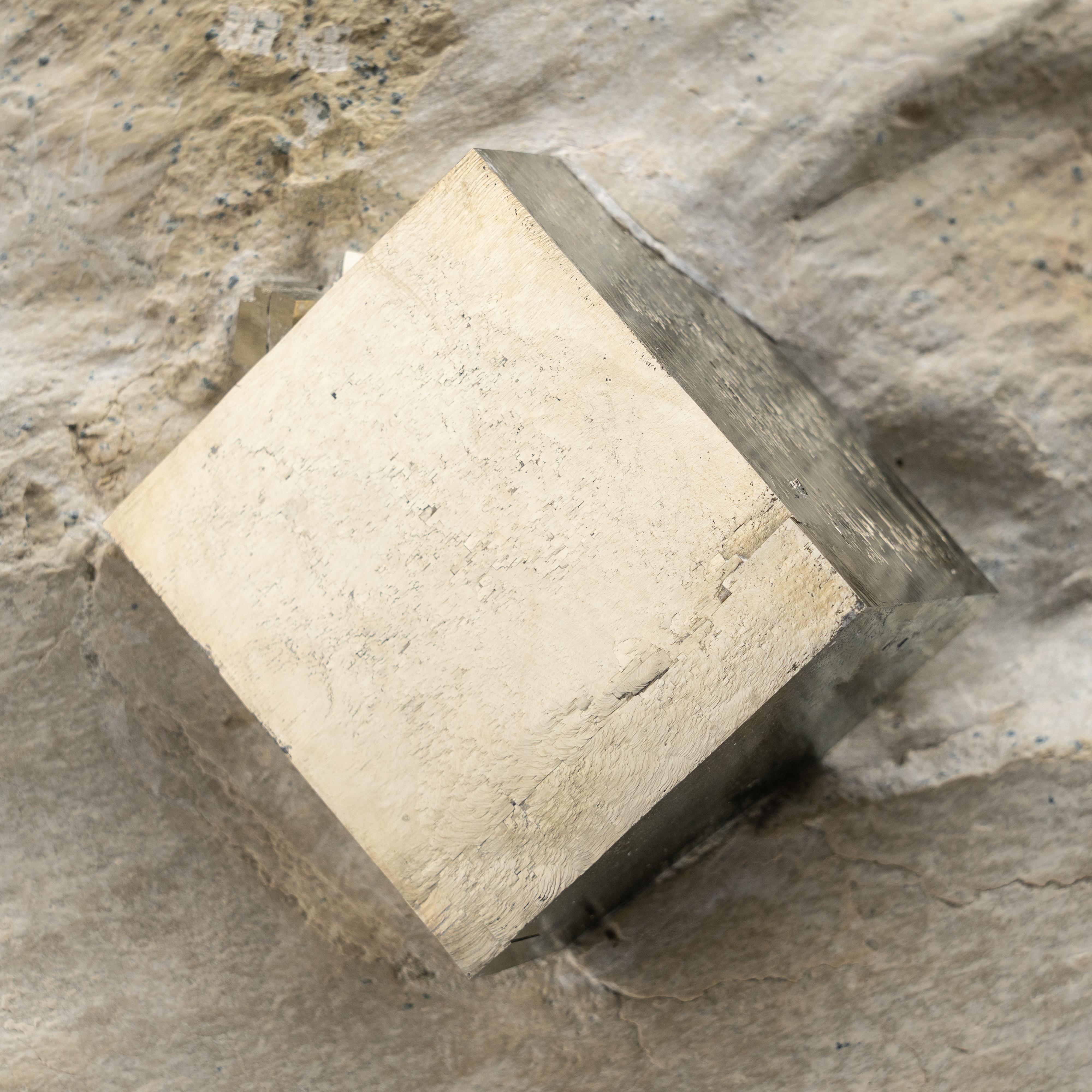 Large Pyrite on Matrix From Victoria Mine, Navajún, La Rioja, Spain For Sale 3
