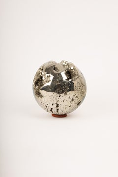 Large Pyrite Sphere, 6.5", Cut and Polished – Peru