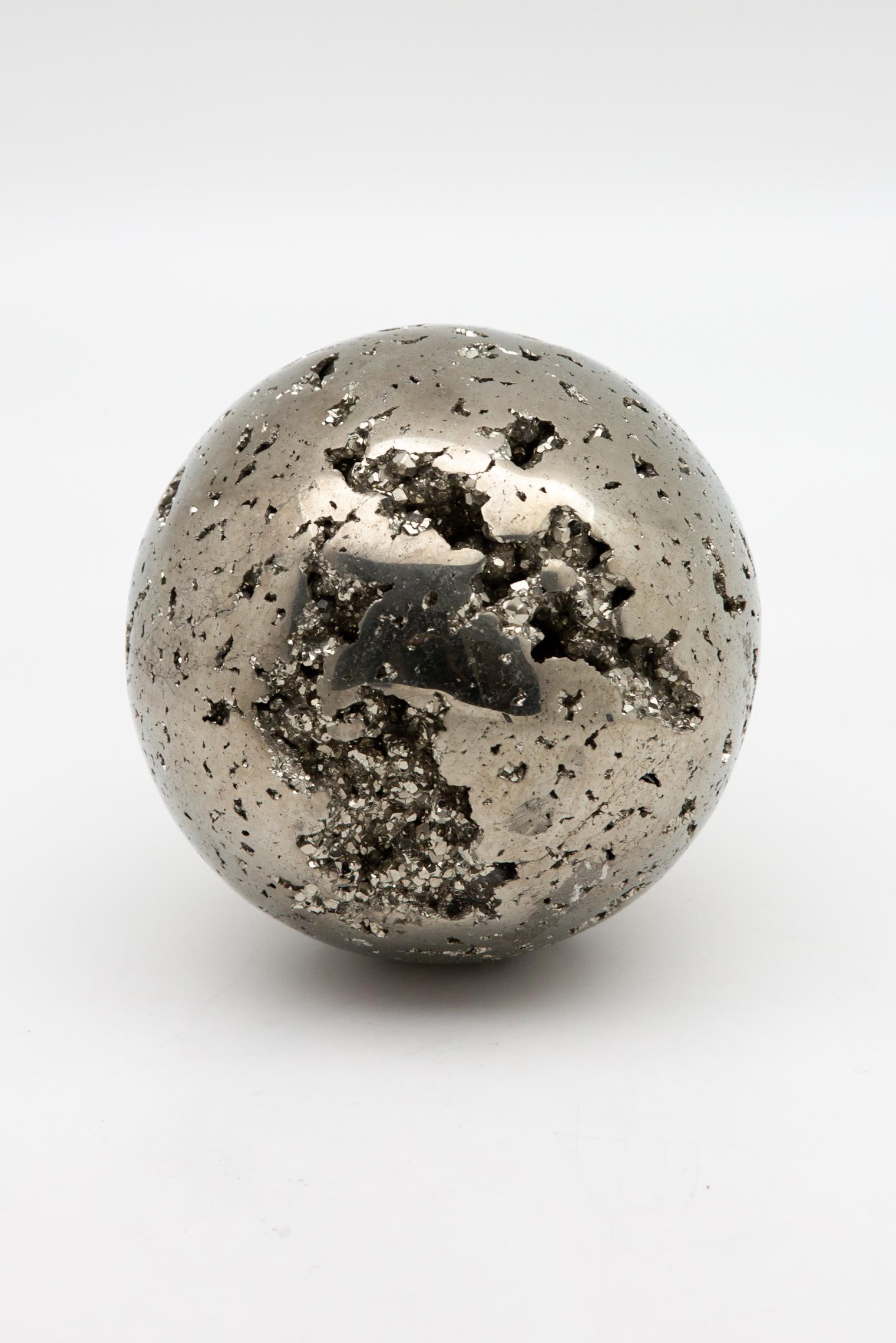 Contemporary Large Pyrite Sphere