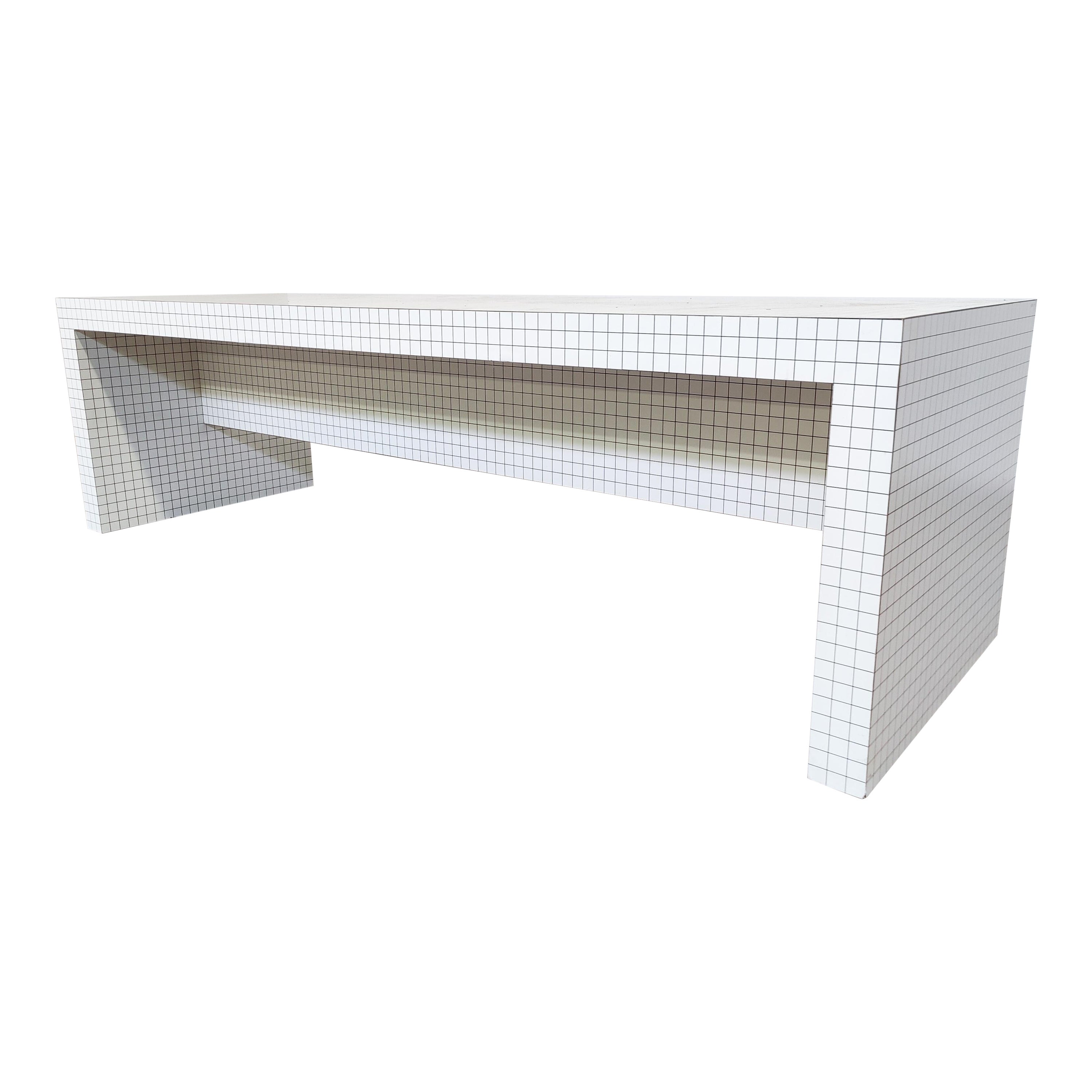Mesa consola grande Quaderna de Superstudio para Zanotta, Italia, años 70