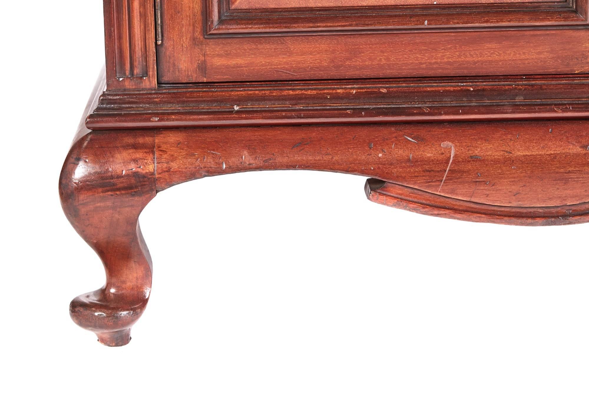 European Large Quality Antique Carved Mahogany Sideboard by Maples For Sale