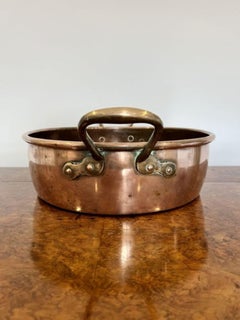 Large quality antique George III copper pan