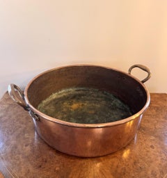 Large quality antique George III copper pan