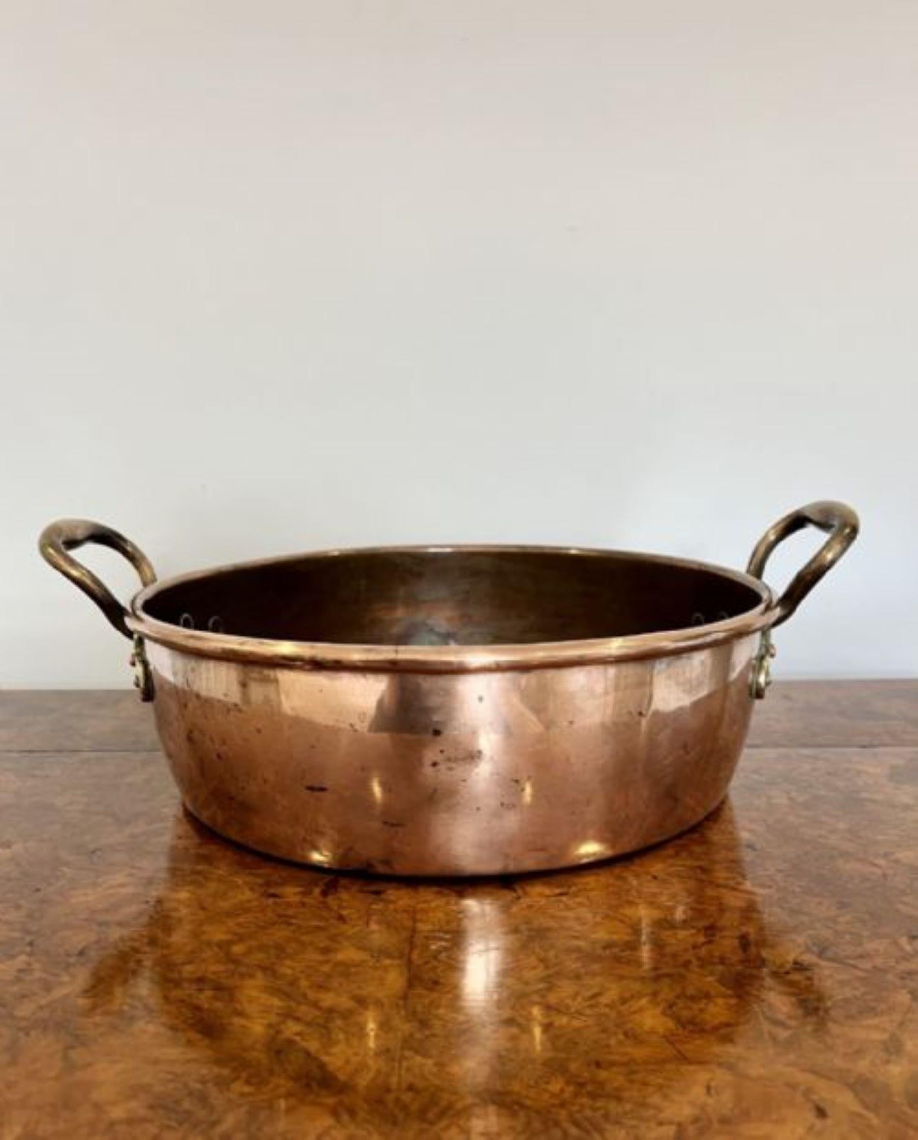 old copper pans