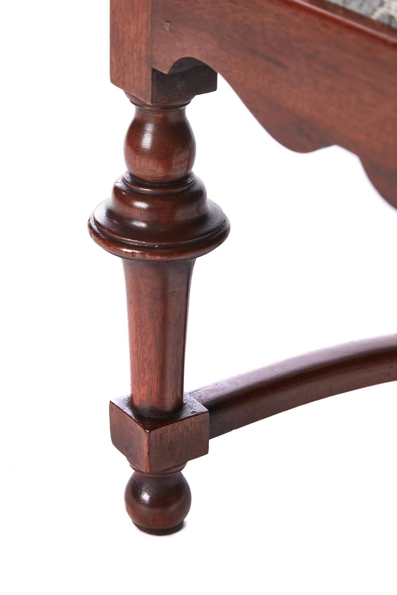 19th Century Large Quality Antique Mahogany Freestanding Stool For Sale