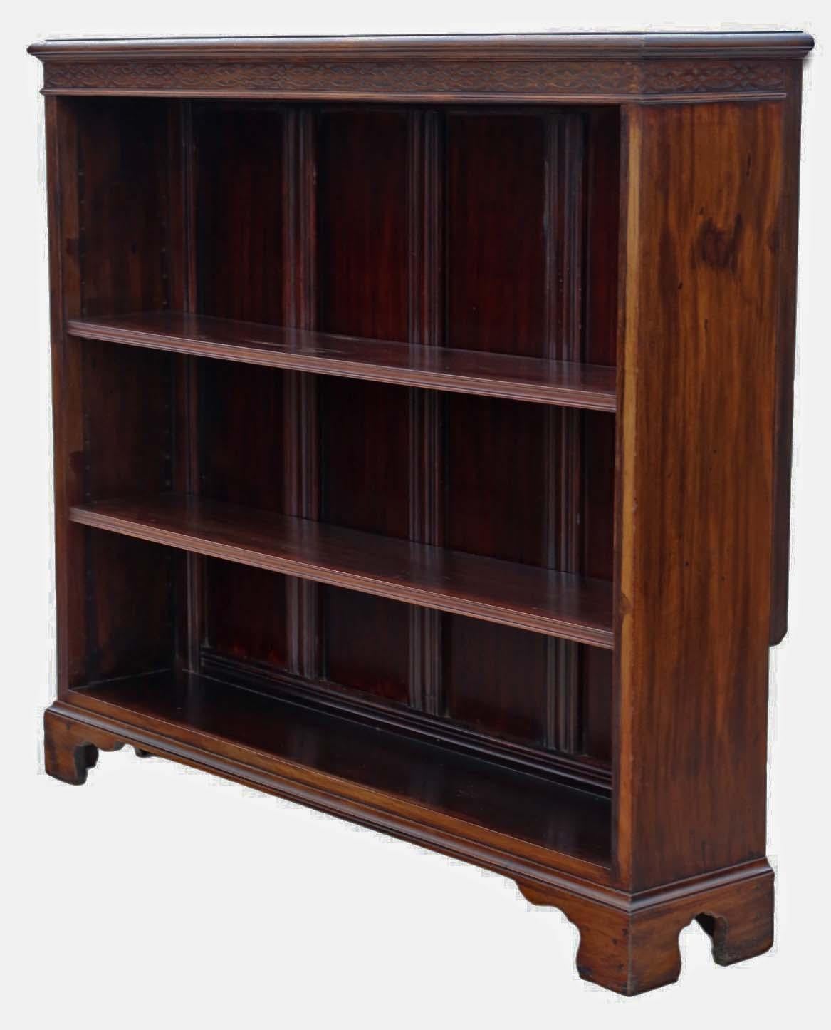 Grande libreria regolabile in legno di noce rosso antico di qualità - CIRCA 1900 In condizioni buone in vendita a Wisbech, Cambridgeshire