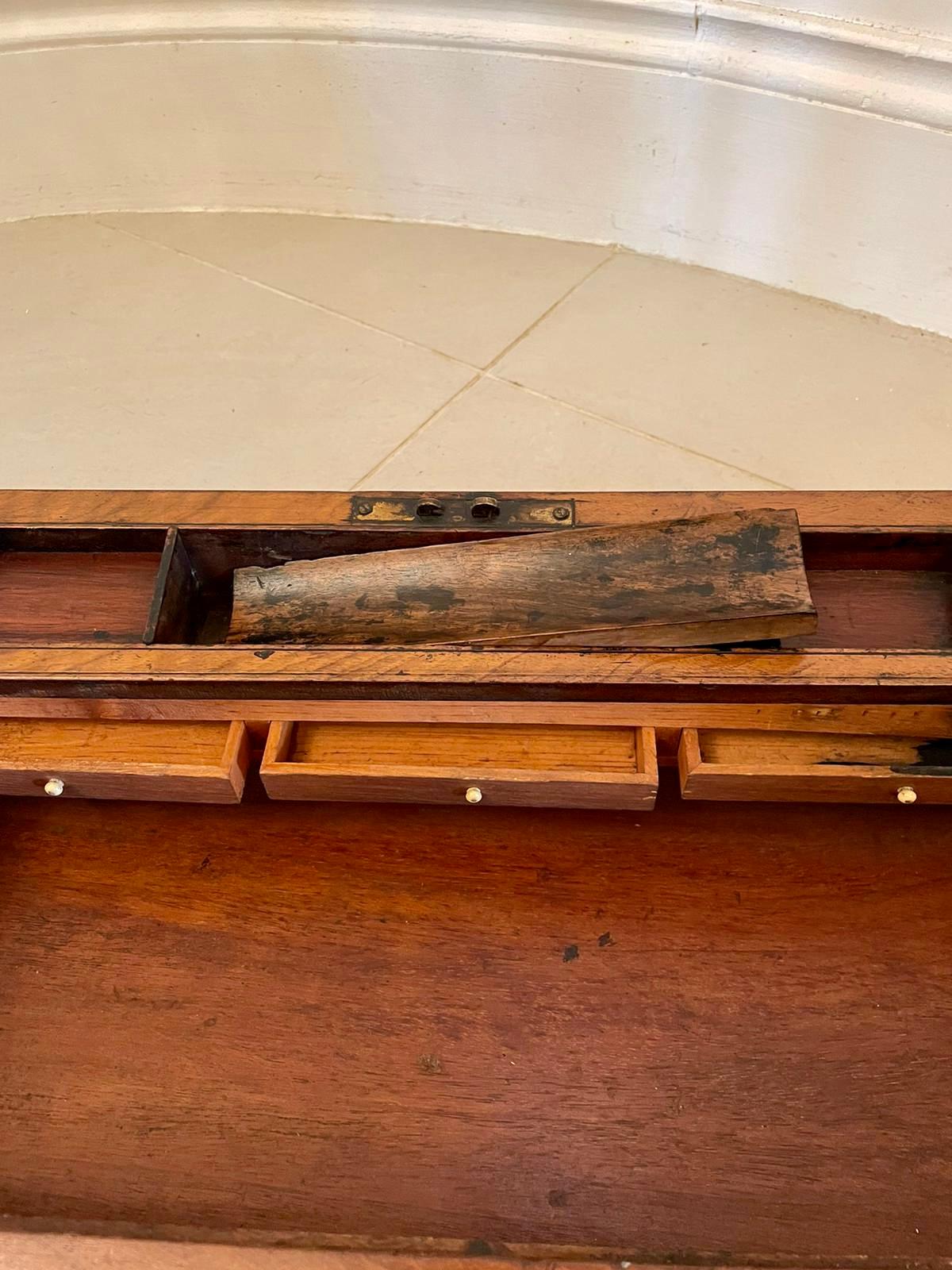 Large Quality Antique Victorian Burr Walnut Tunbridge Ware Inlay Writing Box  5