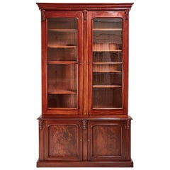 Large Quality Antique Victorian Mahogany Bookcase