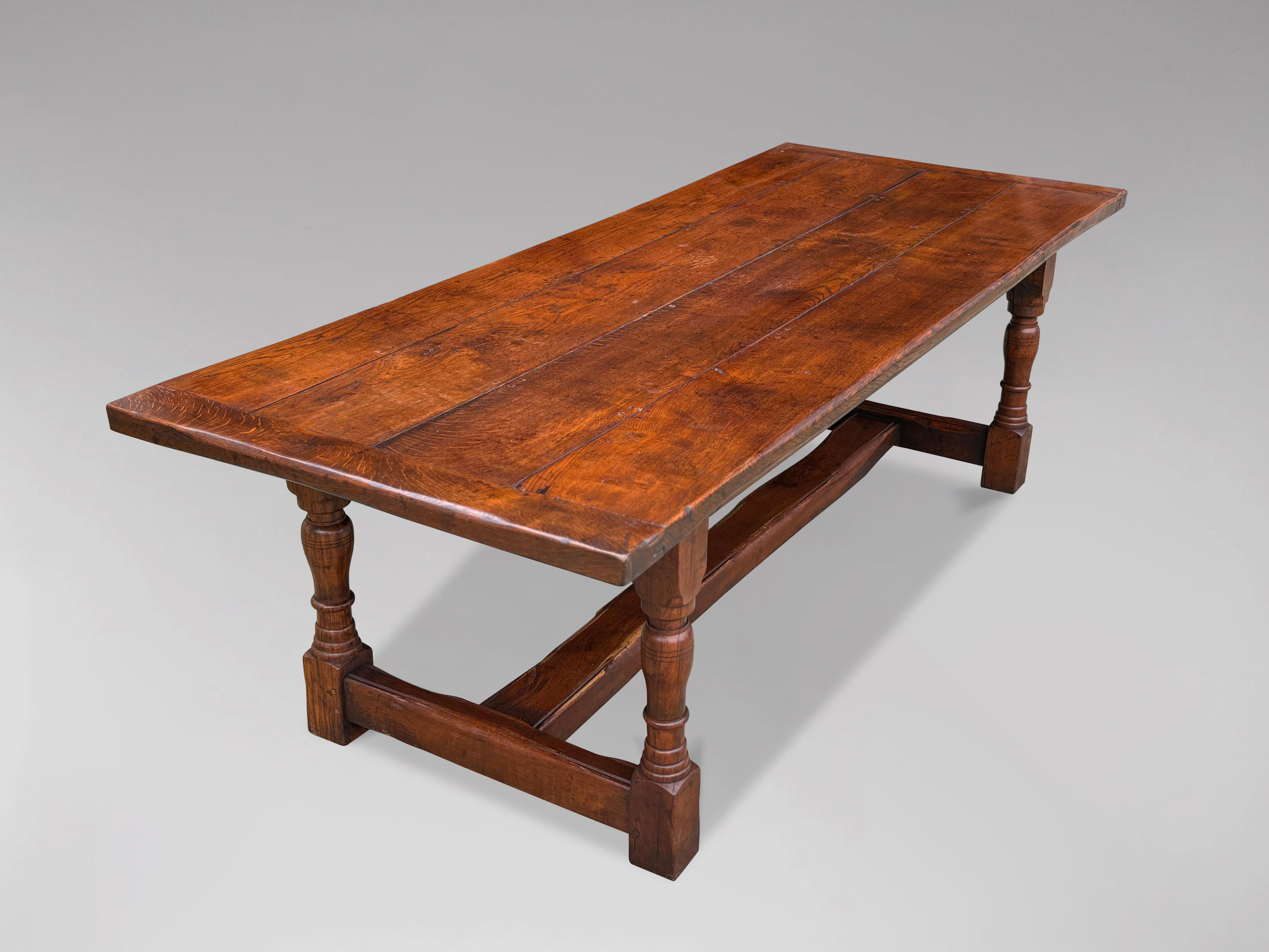 Country Large Quality Oak Refectory Dining Table