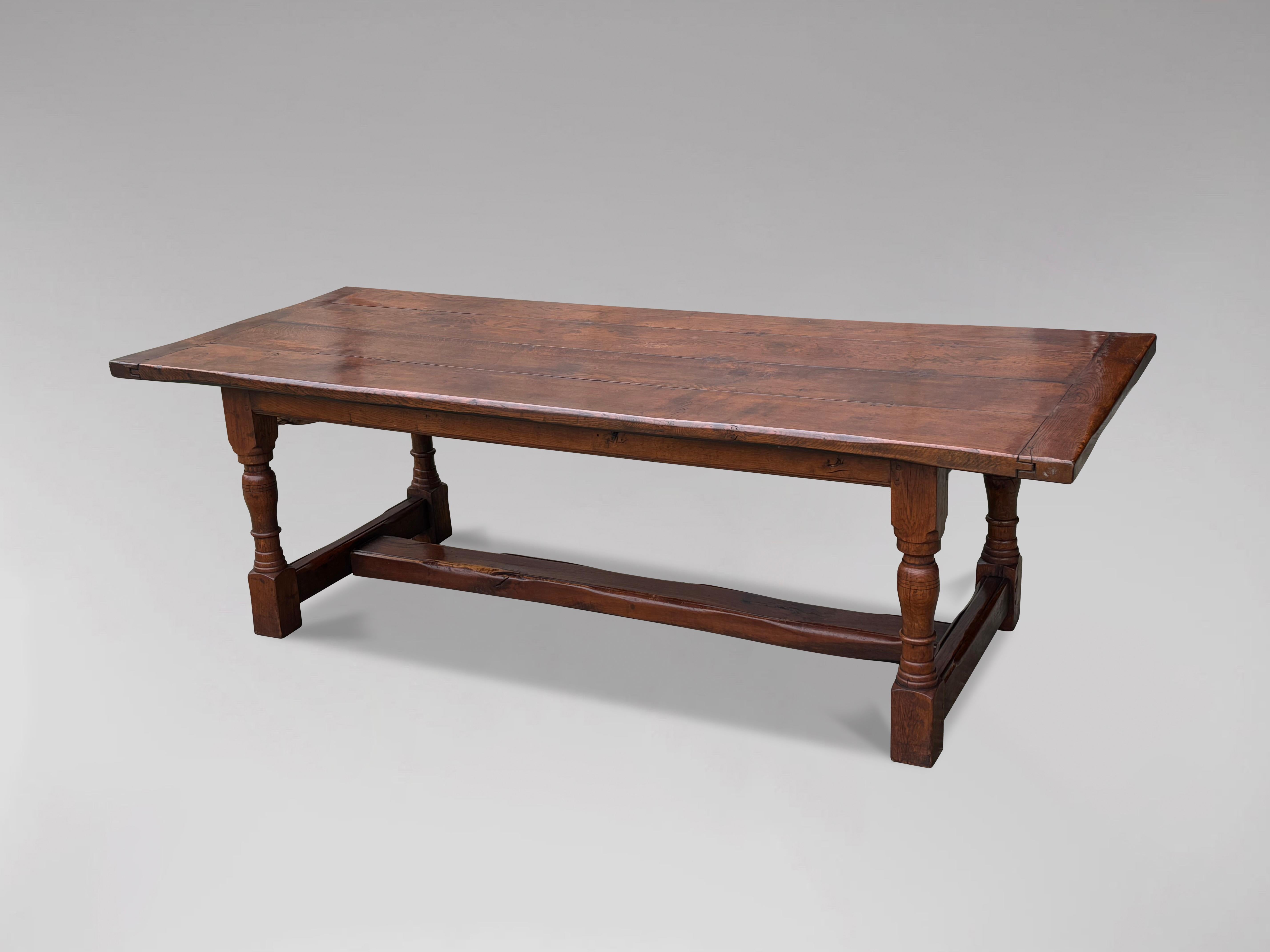 Large Quality Oak Refectory Dining Table 2