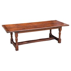 Large Quality Oak Refectory Dining Table