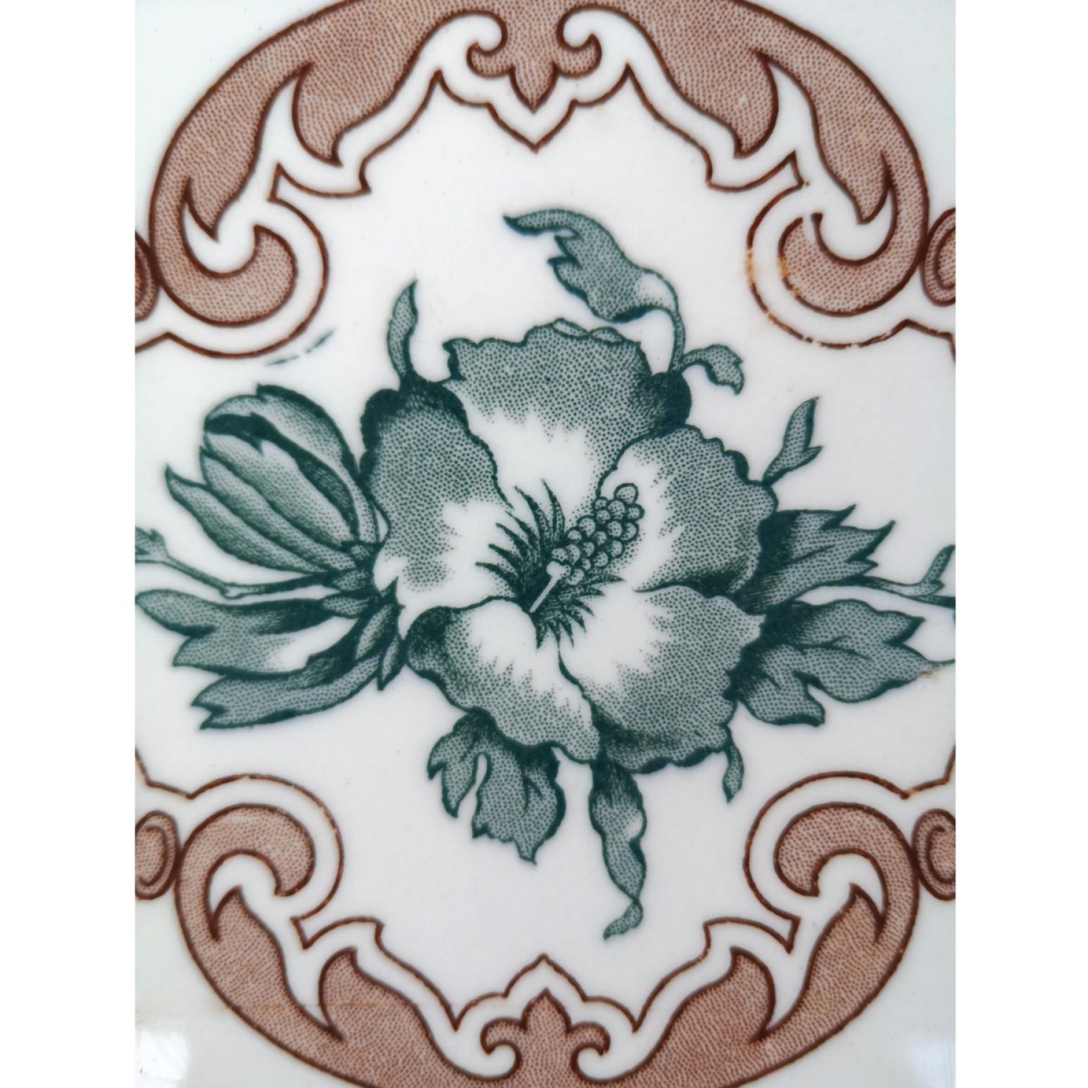 Large Quantity Glazed Antique Tiles For Sale at 1stDibs