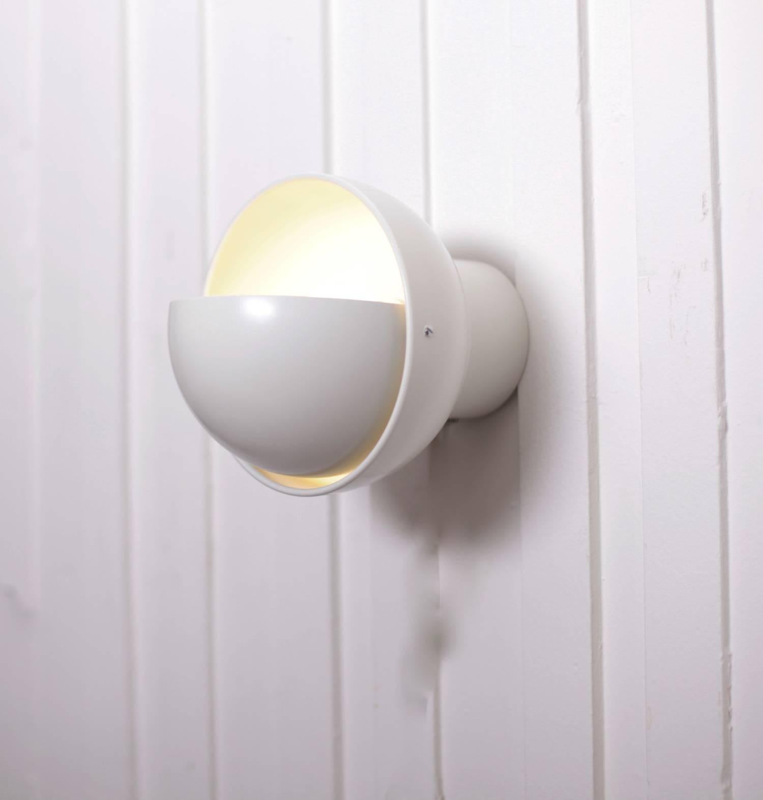 Mid-20th Century Large Quantity of RAAK Sconces or Wall Lamp in White NOS Original Boxed For Sale