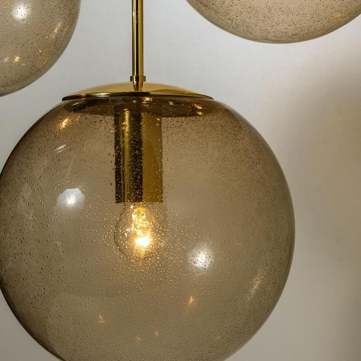 Große Anzahl rauchgeblasener Kugeln von Glashütte Limburg, vier Größen im Angebot 8