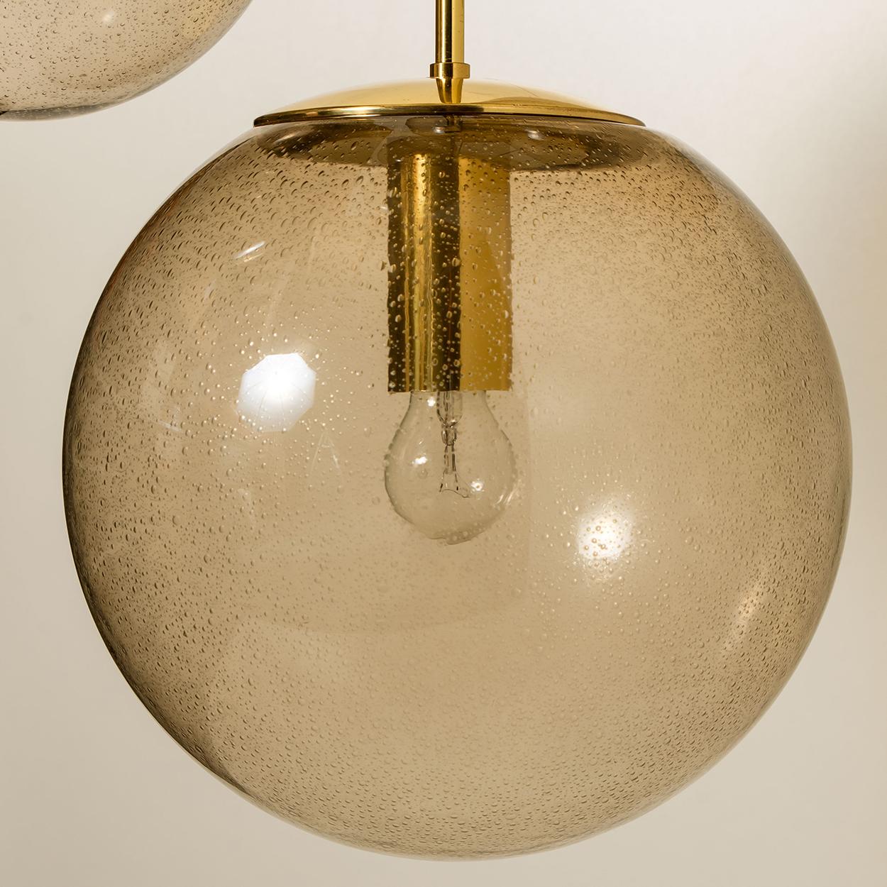 Large Quantity Smoked Blown Globes by Glashütte Limburg, Four Sizes For Sale 1