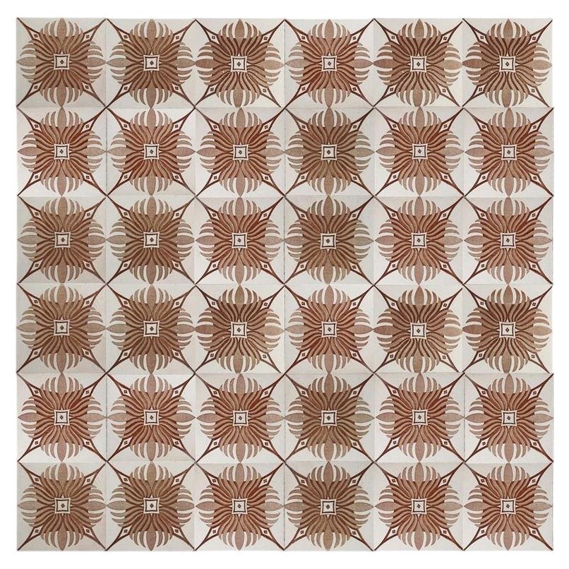 Large Quantity Unique Antique Tiles, Hemiksem, circa 1920