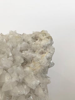Large Quartz Crystal Specimen on Lucite Base