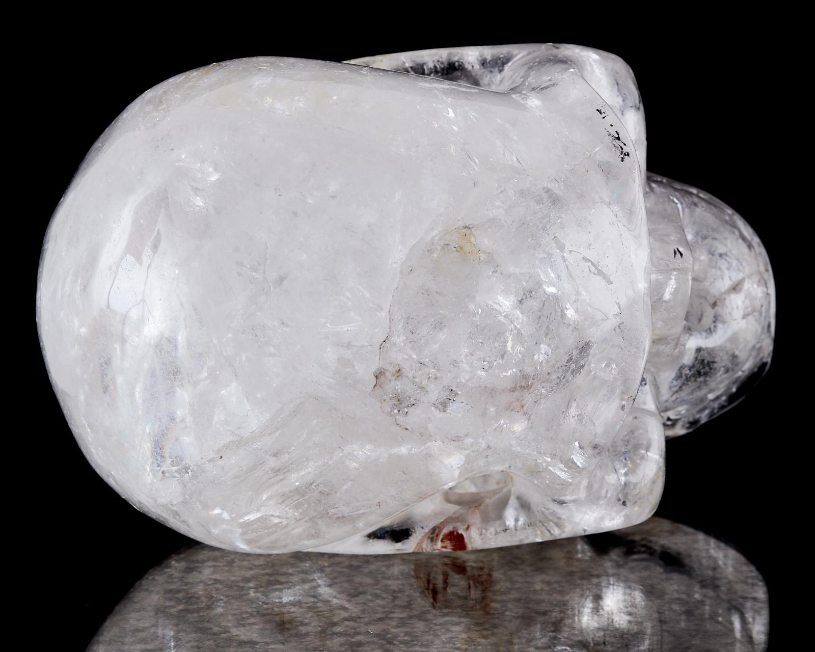 Large Quartz Rock Crystal Skull Sculpture 3