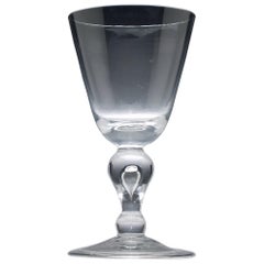 Large Queen Anne Baluster Glass Goblet, circa 1710