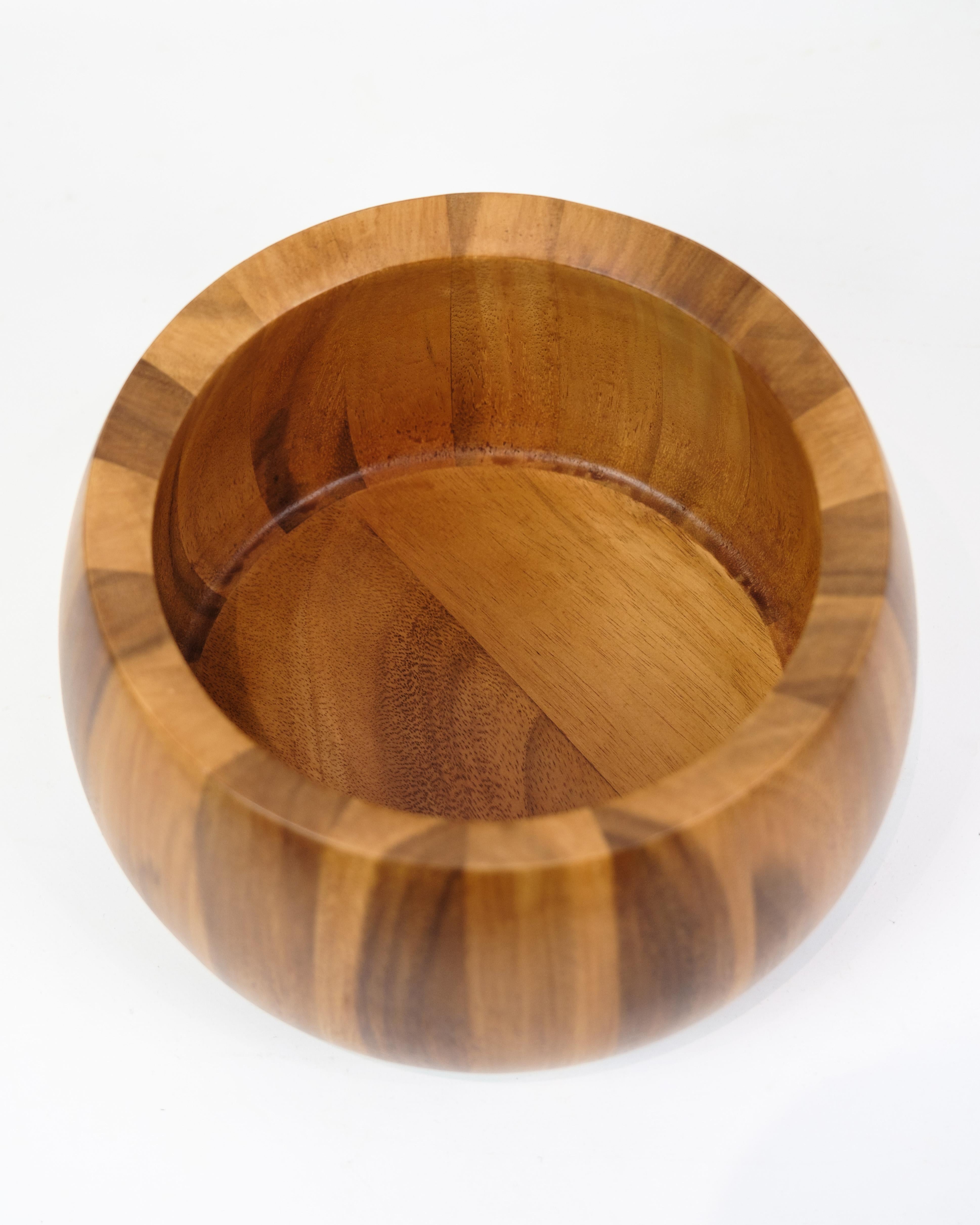 Mid-Century Modern Large Quistgaard Bowl Made In Teak By Jens Harald Quistgaard From 1960s For Sale