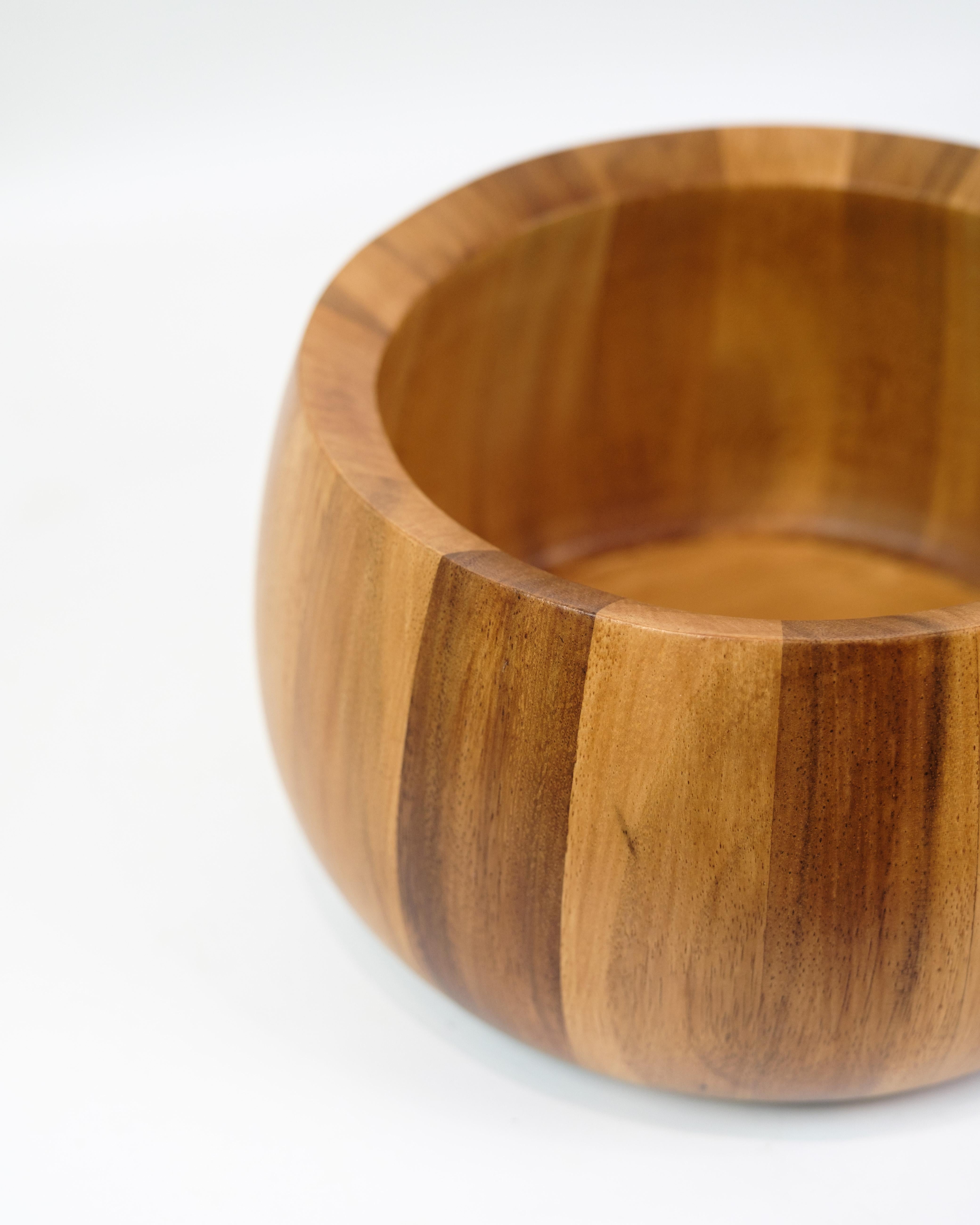 Danish Large Quistgaard Bowl Made In Teak By Jens Harald Quistgaard From 1960s For Sale