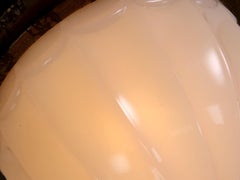 Large Railroad Car Flush Mount Domes, Pair