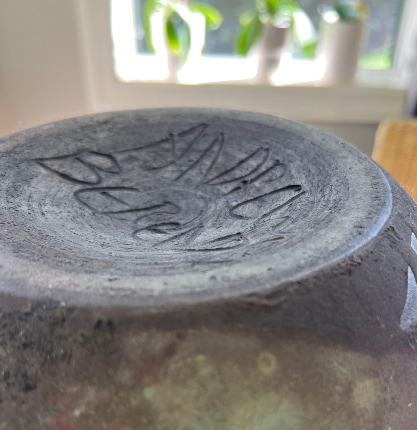 Gran vasija de cerámica de rakú de Andrew Berends en venta 6
