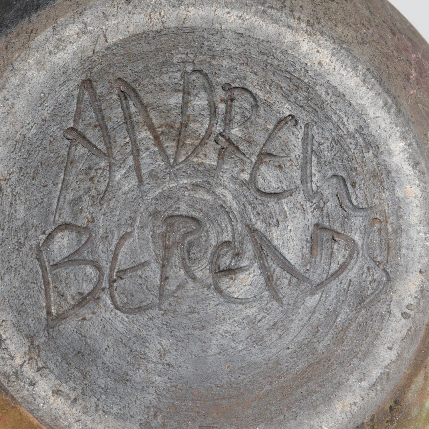 Gran vasija de cerámica de rakú de Andrew Berends en venta 7
