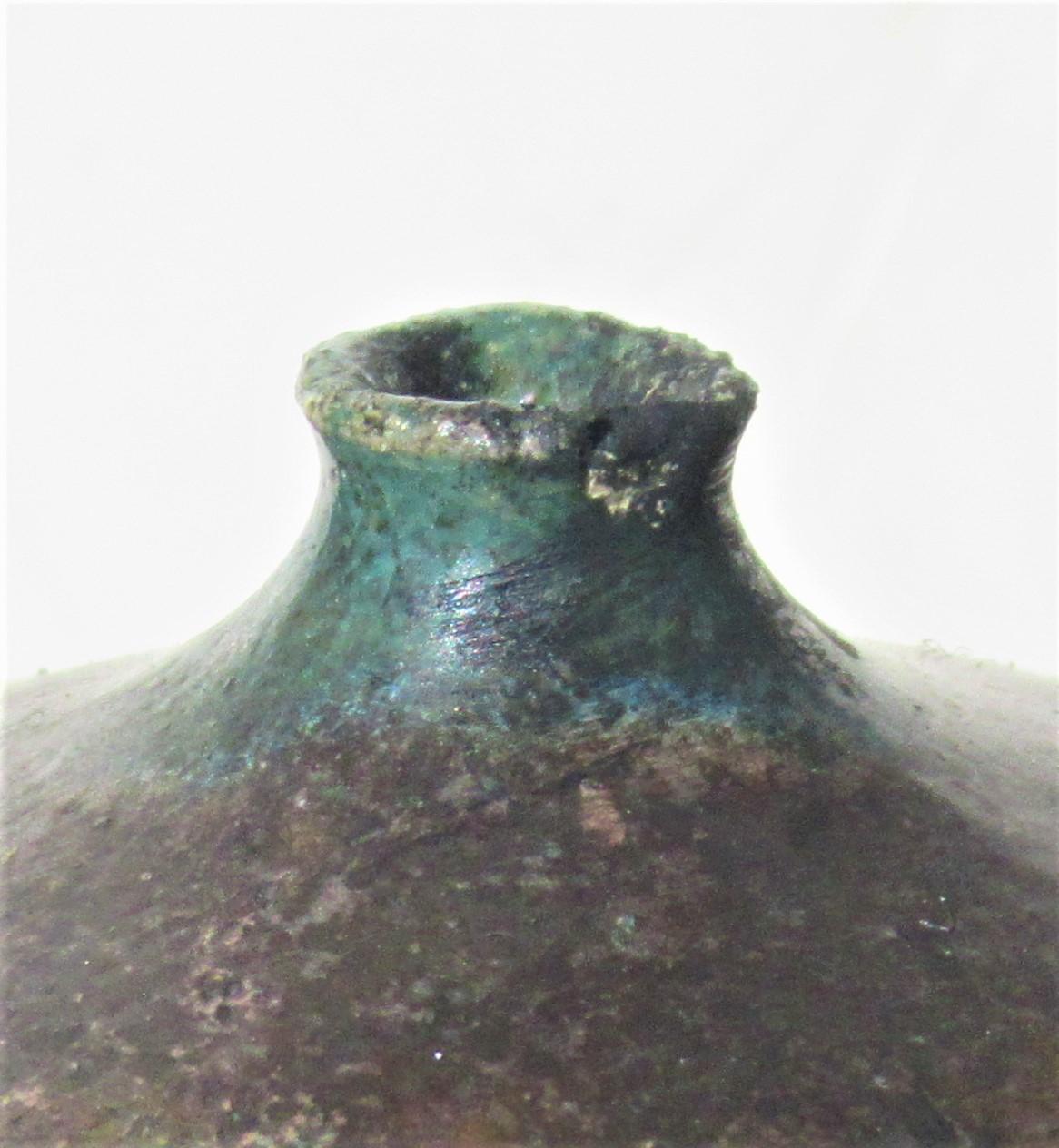 Large Fire Glazed Raku Pottery Weed Pot Vase by Nancy Jurs 5