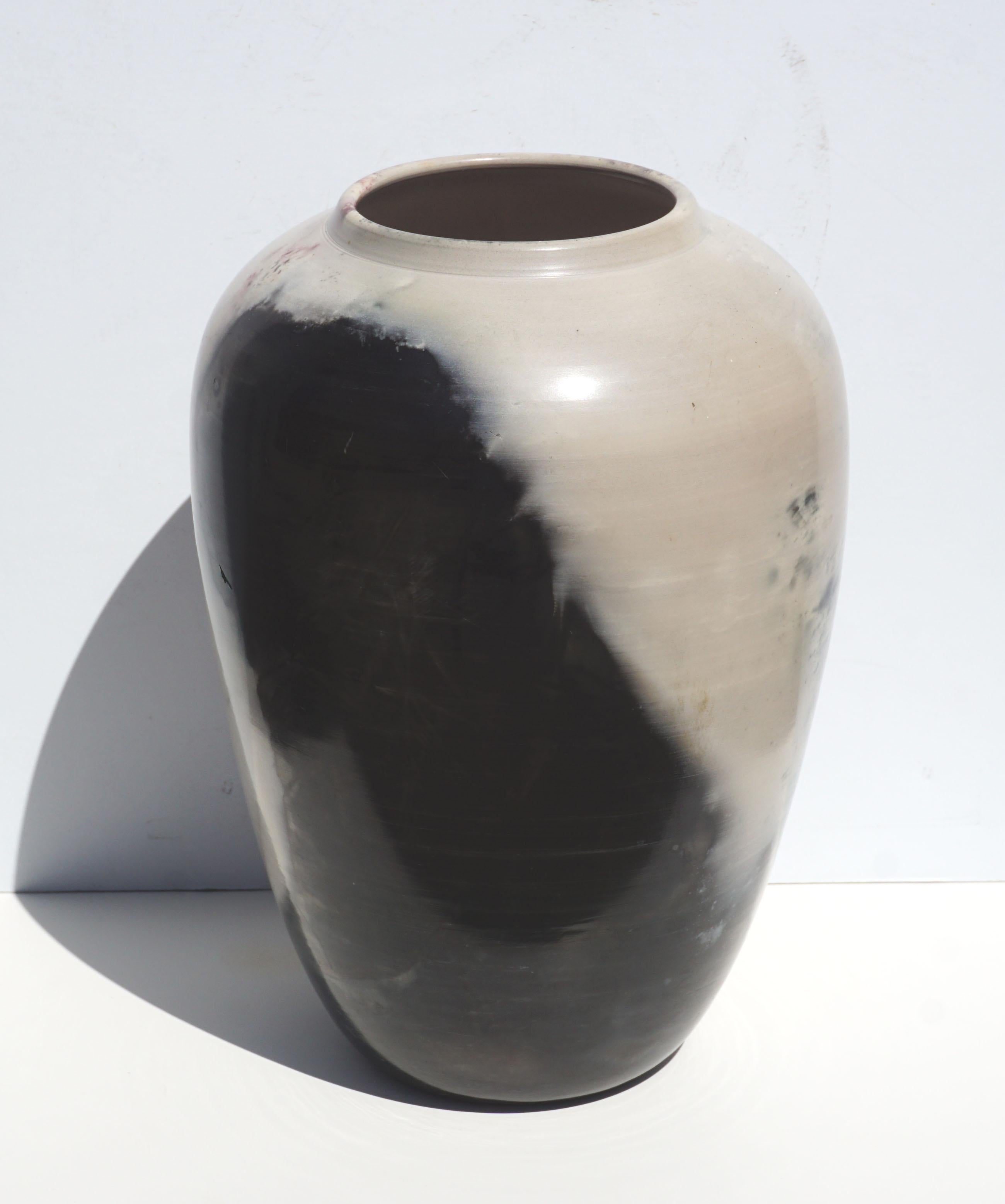 large raku vase