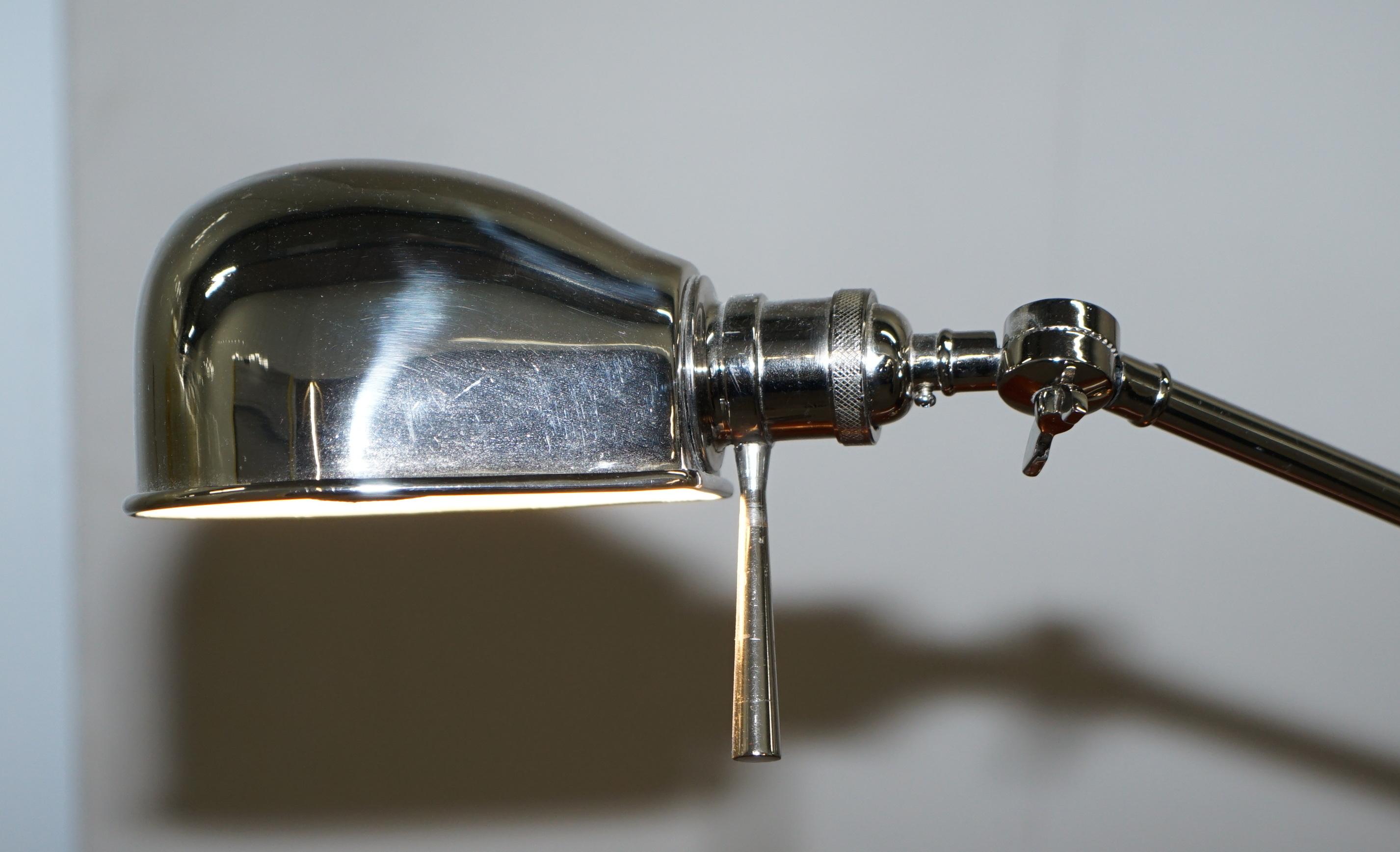 20th Century Large Ralph Lauren Boom Arm Est 1967 Articulated Table Lamp Tilt Functions