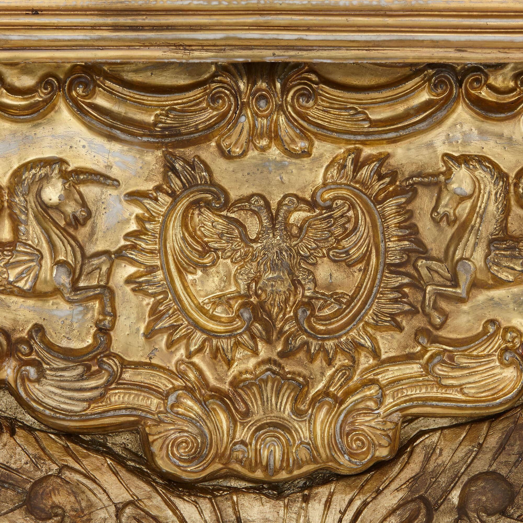 Céramique Menorah Samson & Cie en porcelaine de Giltwood Antique French en vente