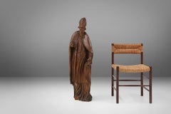 Large rare antique statue of Saint Eligius, France ca. 1550
