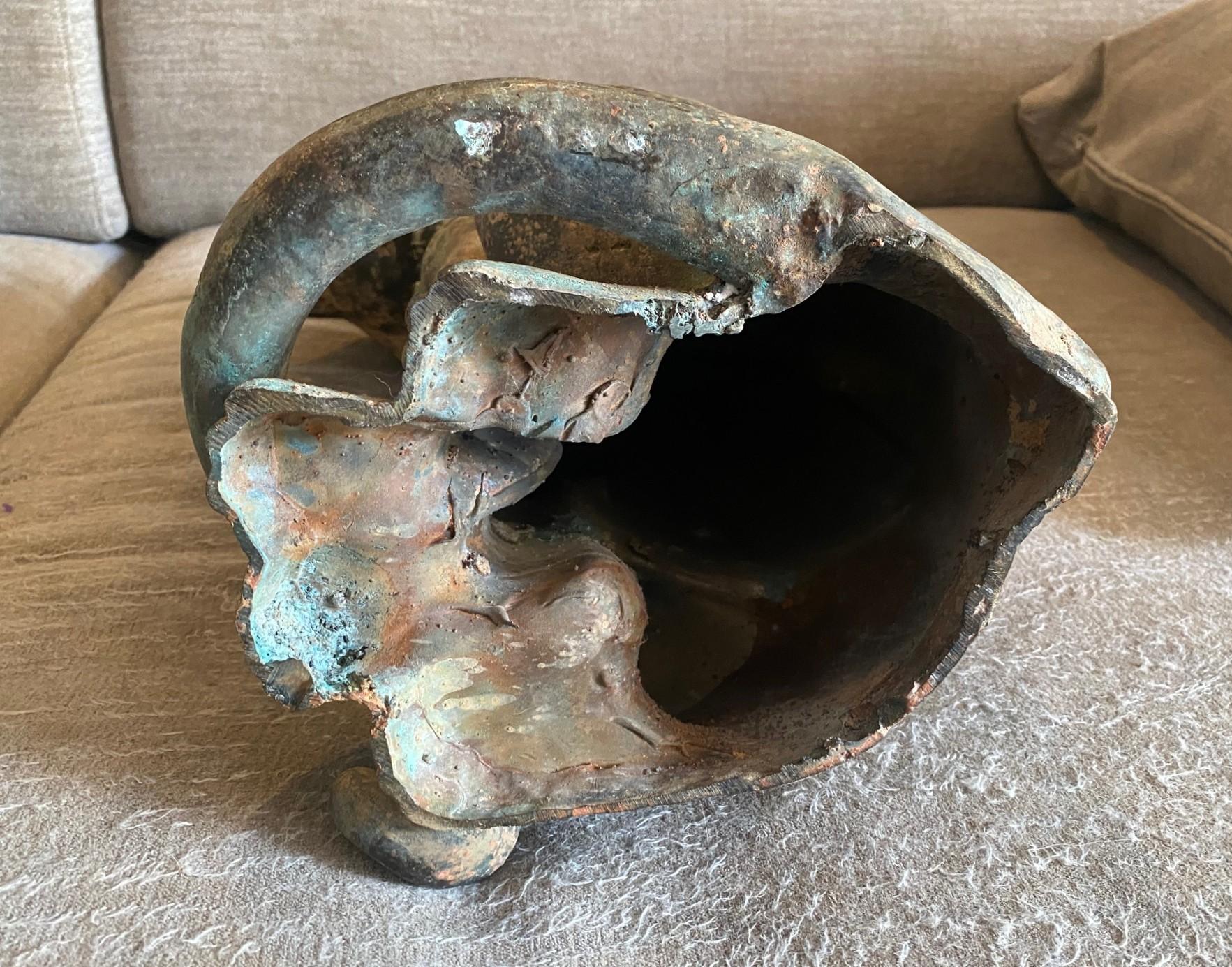 Große seltene ägyptische Bastet-Skulptur-Statue einer Katzengöttin aus Bronze im Art déco-Stil aus Bronze, um 1930 im Angebot 11