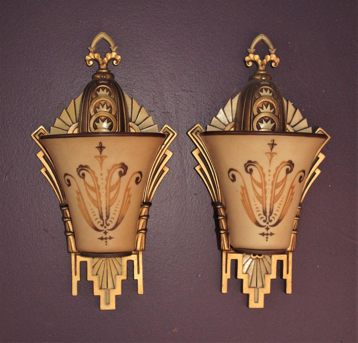 Large, Rare Beardslee Chandelier with Matching Sconces For Sale 4