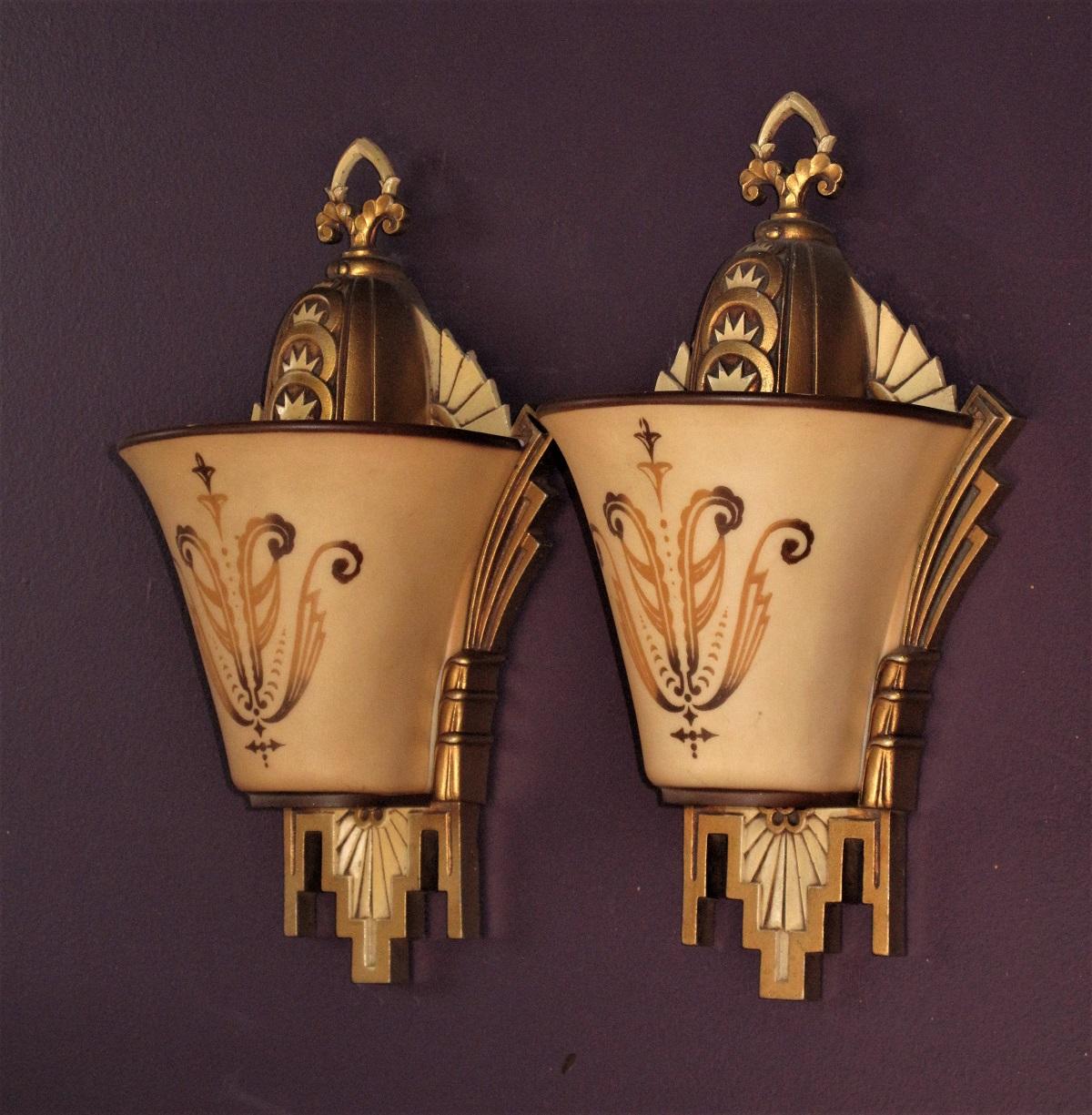 Aluminum Large, Rare Beardslee Chandelier with Matching Sconces For Sale