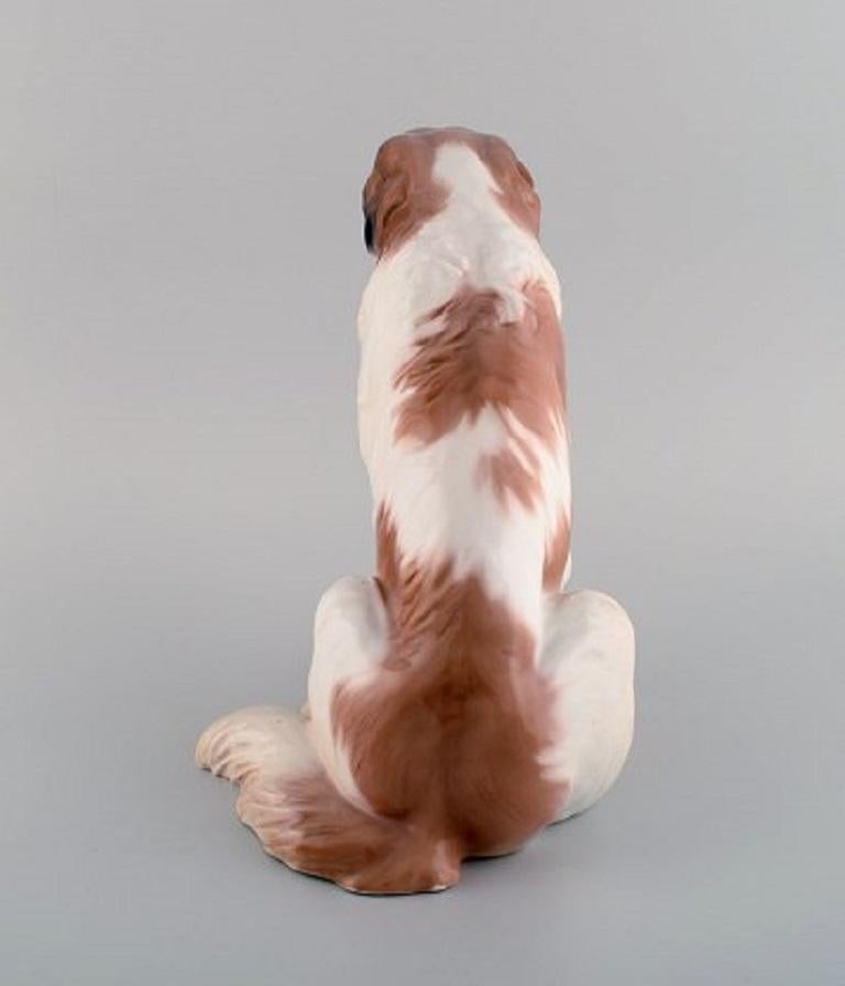 Large Rare Bing & Grondahl Porcelain Figure, St. Bernard Dog 1