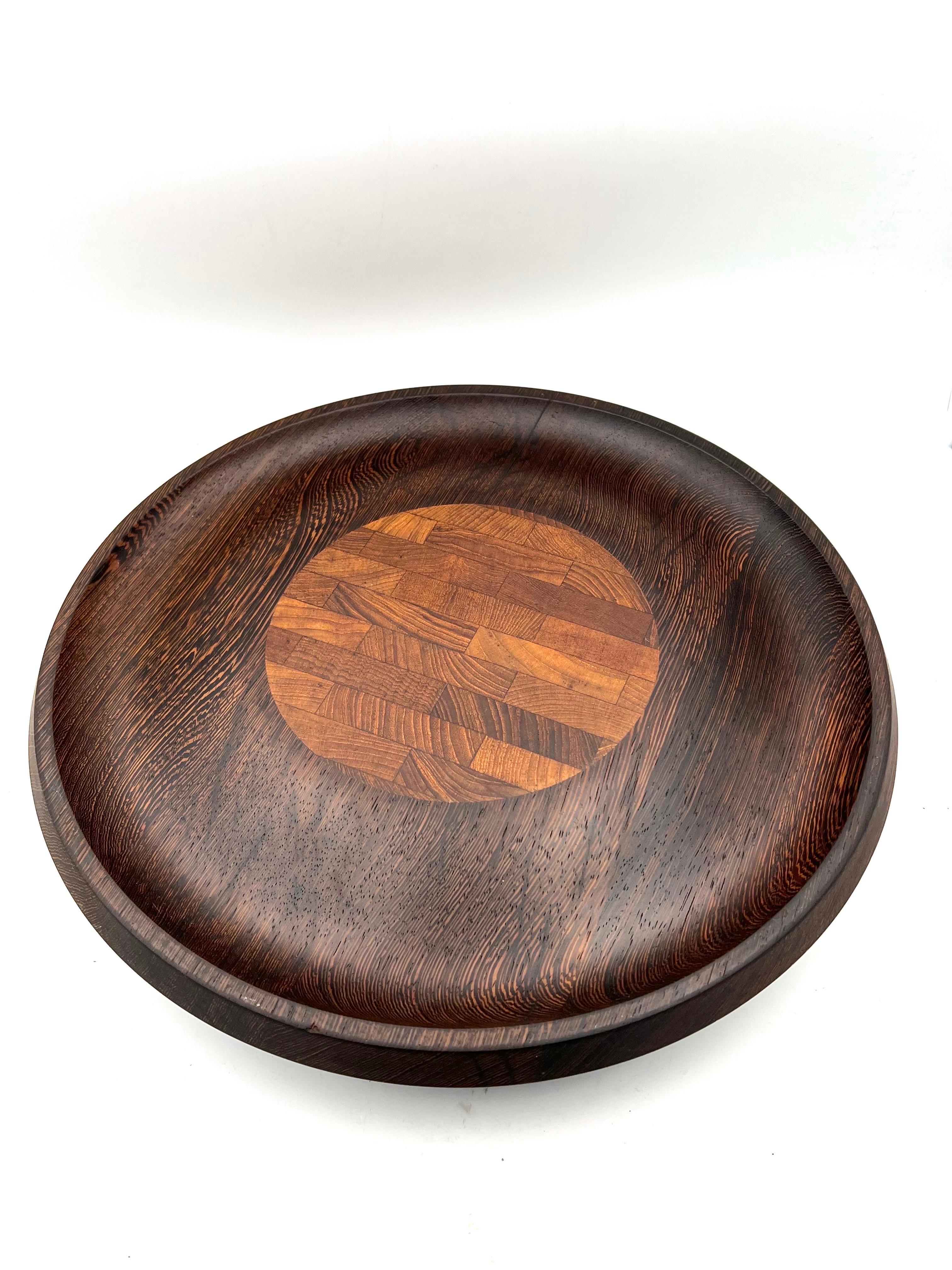 Large tray designed by Jens Quistgaard for the Dansk Rare Woods Collection. Constructed of Wenge. Introduced in 1961, the Rare Woods line represented the finest designs and materials Dansk had to offer. 

Dansk described them:
Good design grows